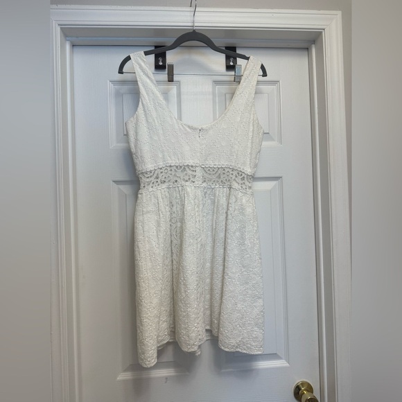 Lilly Pulitzer White Lace Eyelet Rosemarie Dress Size 10 Scoop Neck - Picture 7 of 7